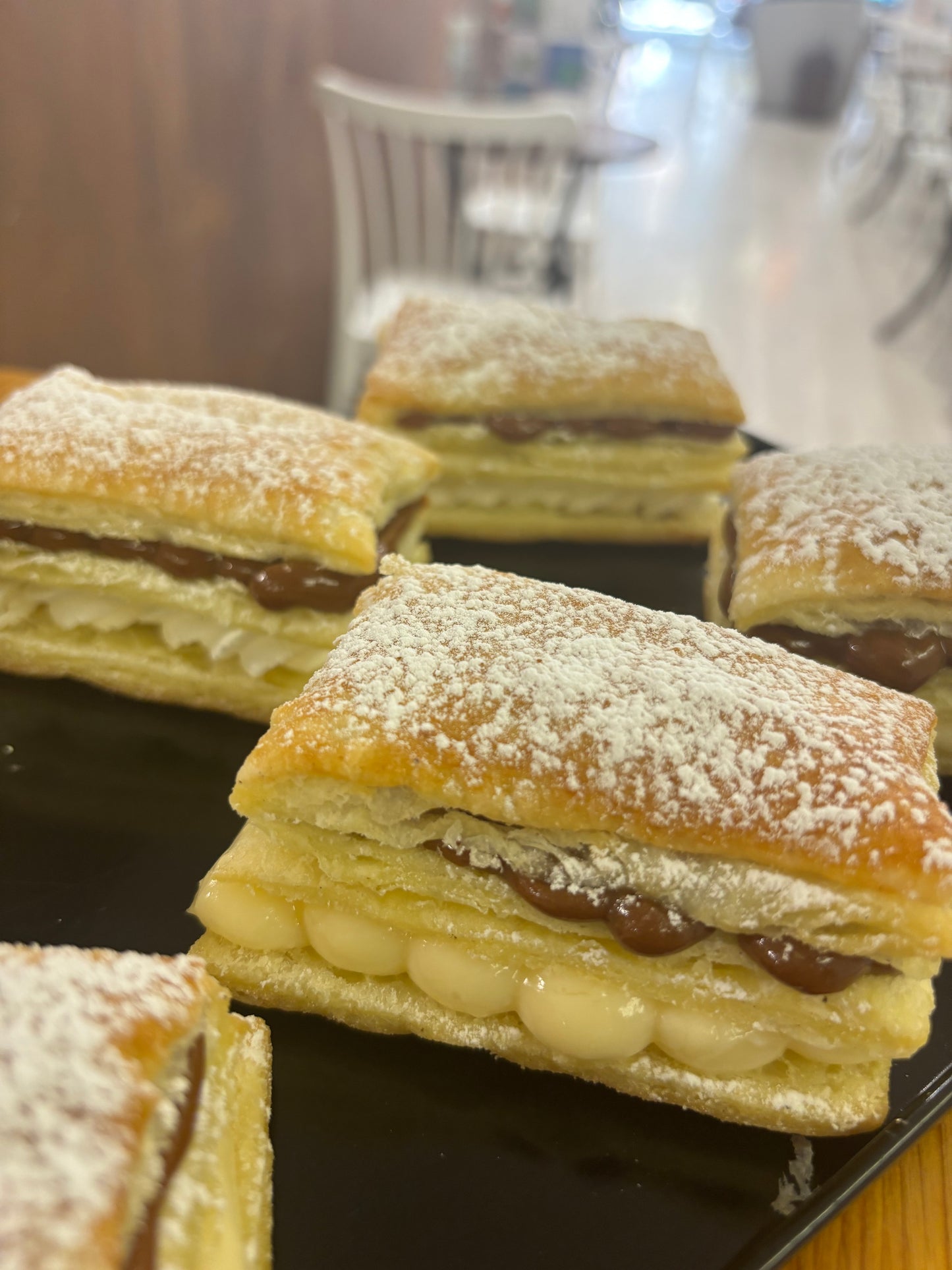 Milhojas de Dulce de leche y crema
