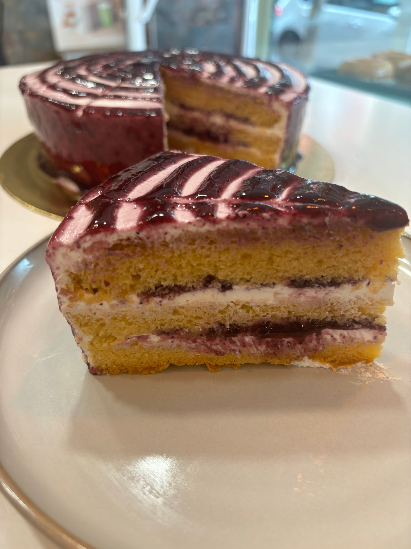 Tarta de Arándanos Sin lactosa y sin proteína de leche